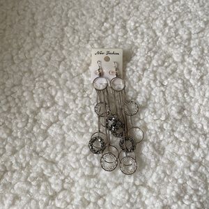 Jewel Circle Dangling Earring